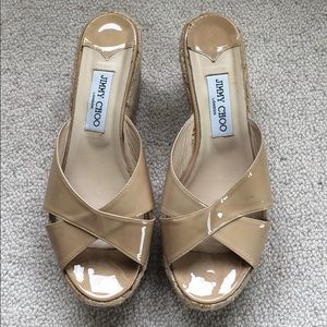 Jimmy Choo Nude Wedges